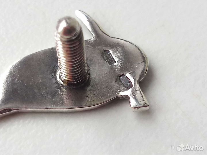 Знак, значок серебро 925. Альпеншток. Ледоруб