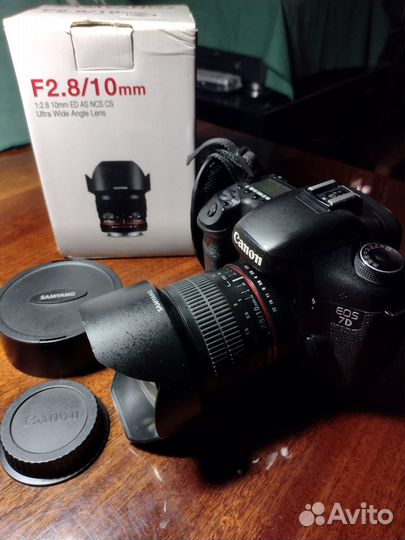 Samyang F/2.8 10mm Canon crop кроп объектив