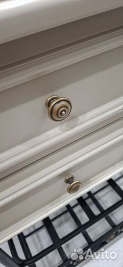 Тумба натуральное дерево+ковка