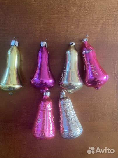 Елочные игрушки СССР колокольчики