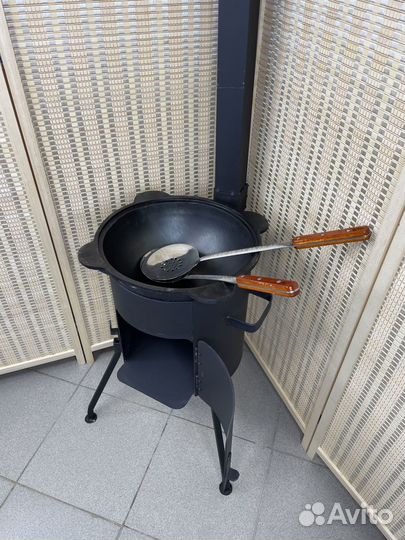 Печь для казана + казан 6 литров