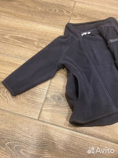 Флисовая кофта толстовка на молнии crockid 80