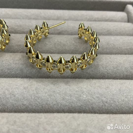 Серьги конго в стиле Clash DE Cartier