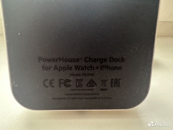 Зарядная станция belkin для Apple Watch + iPhone