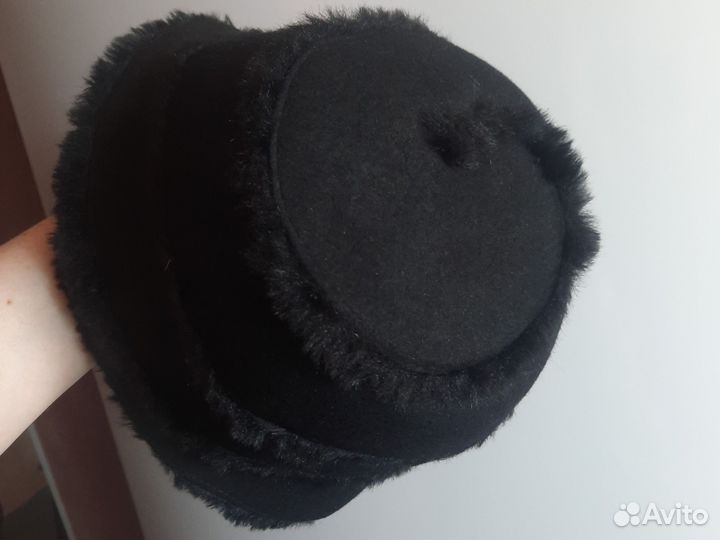 Шляпа фетровая женская черная