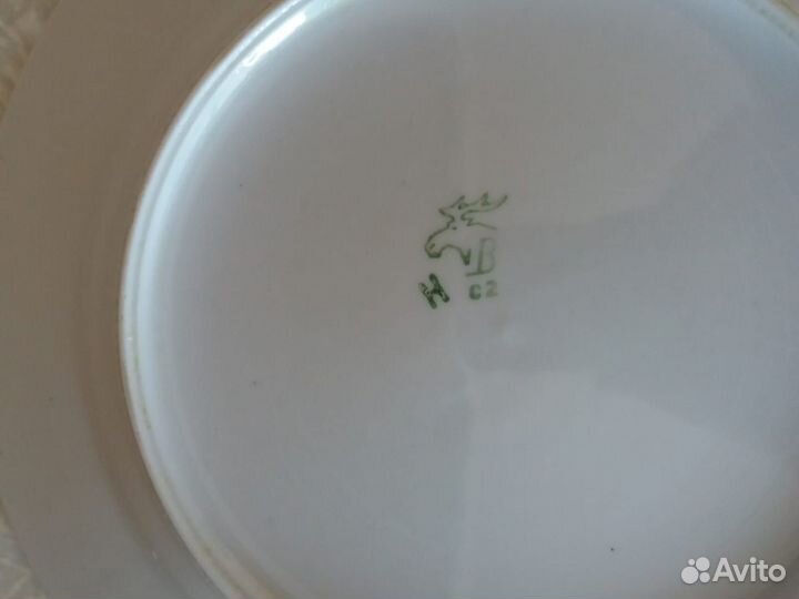 Набор тарелок фарфор СССР. Производство зик