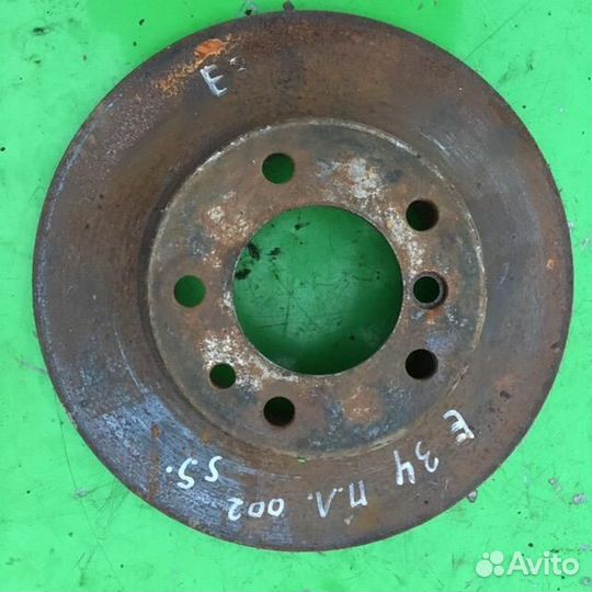 Диск тормозной передний не вентилируемый бмв Е34