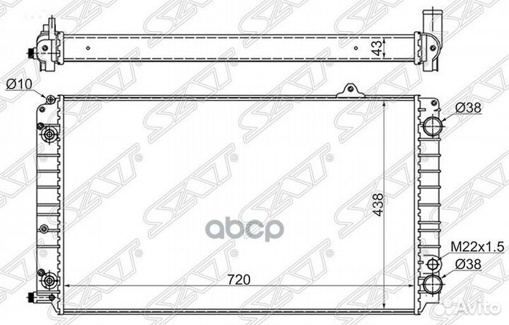 Радиатор Audi A8 94-02 AD0003 Sat