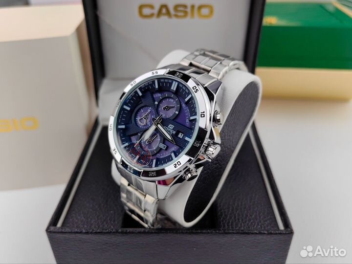 Мужские часы casio edifice blue