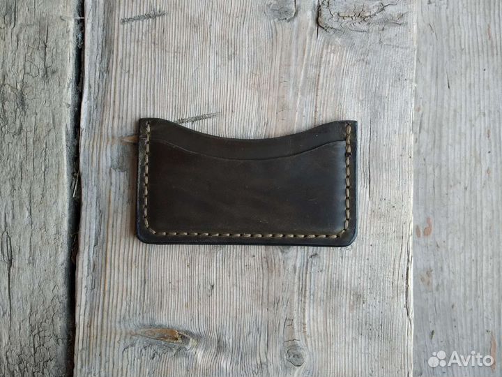 Картхолдер из натуральной кожи ручной работы