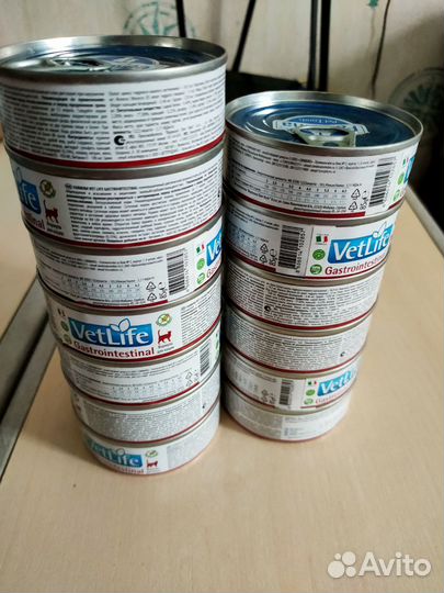 Корм для кошек vetlife gastro 13шт