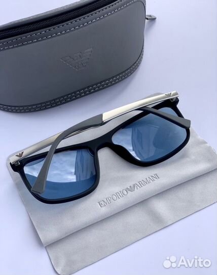Очки emporio armani синие поляризационные