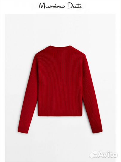 Кардиган Massimo dutti S красный