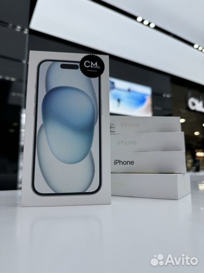 iPhone 15 128 гб голубой (1sim + eSim )