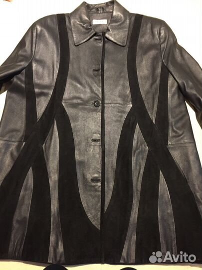 Пальто кожаное