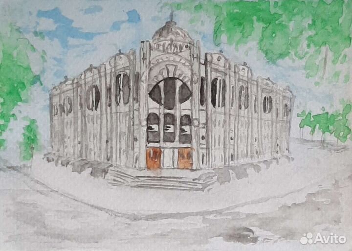 Самара акварелью