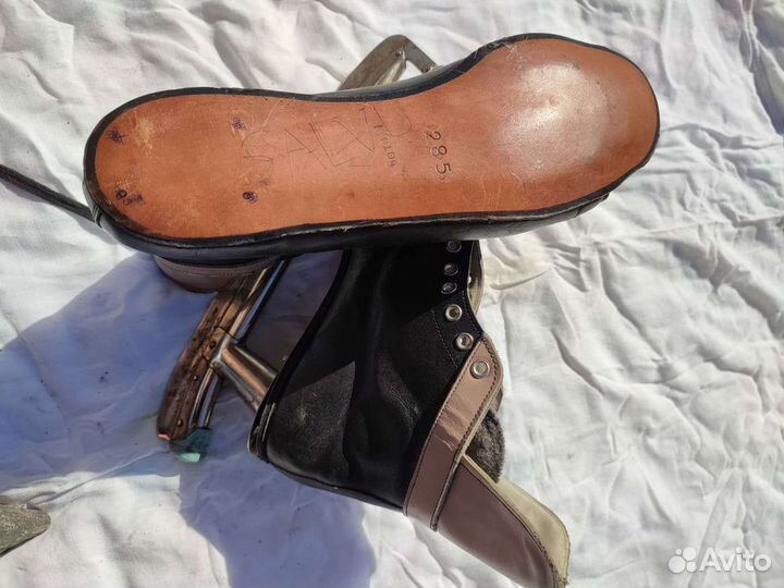 Коньки СССР кожаные новые