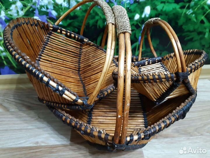 Корзина плетеная для грибов