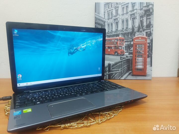 Мощный ноутбук Toshiba для игр работы и учёбы