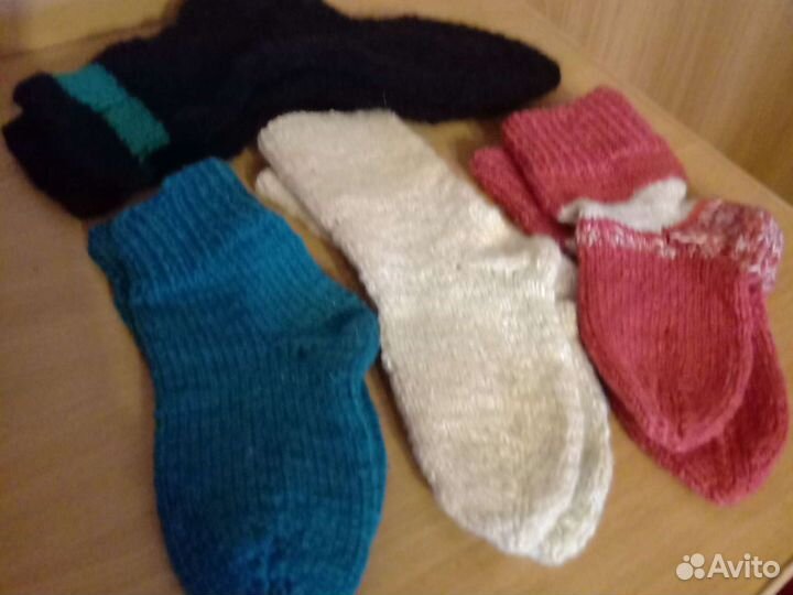 Носки шерстяные взрослые и детские