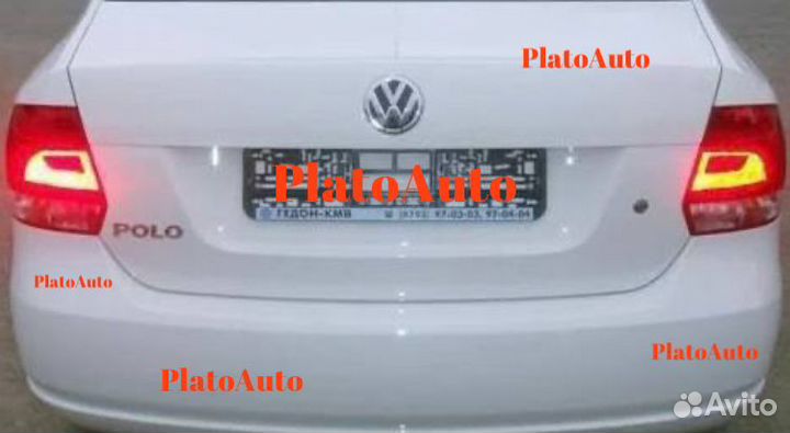 Крышка багажника белая Volkswagen Polo 5 2010+