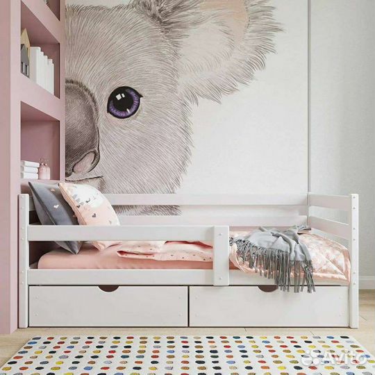 Новая детская кровать 140х70 из березы