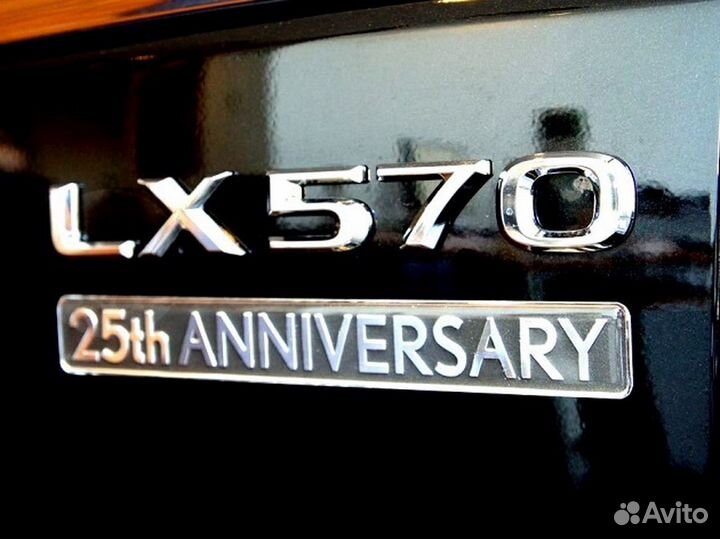 Надпись 25TH anniversary для LX570