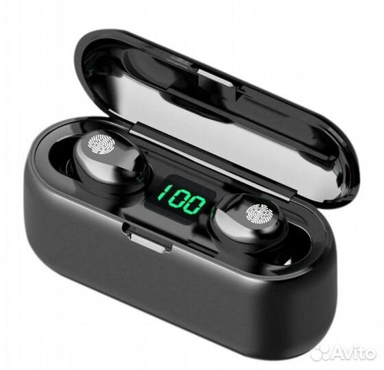 Беспроводные Нашуники TWS F9 black