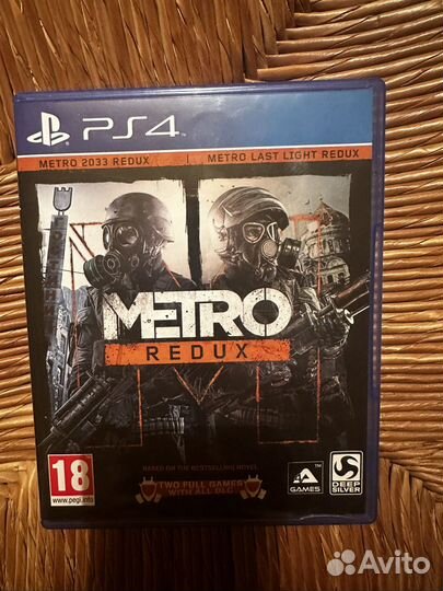 Диск Metro redux PS4