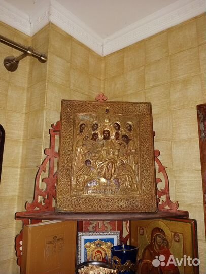 Старинные иконы в окладе Седмица 26х31