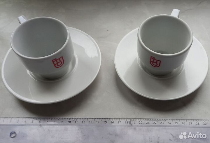 Чашка с блюдцем керамика