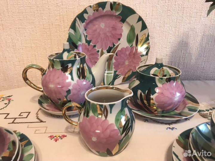 Чайный сервиз Георгины(Астра) Дулево 1979
