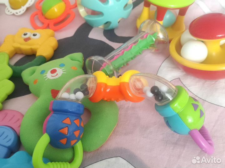 Погремушки грызунки развивающие игрушки