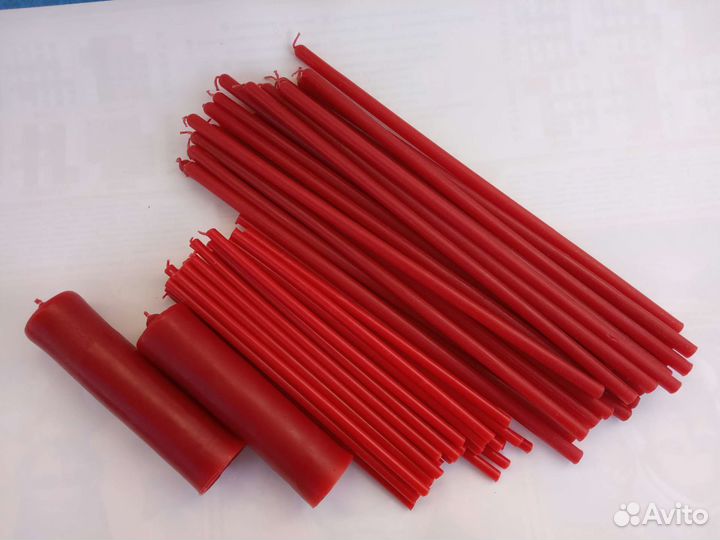 Красные свечи