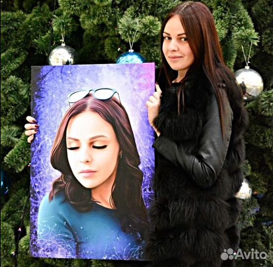 Портрет на холсте 120х80