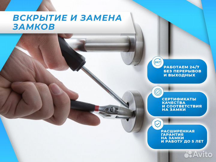 Вскрытие и замена замков