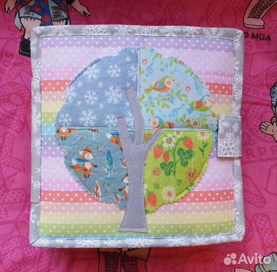 Развивающая книга из фетра для детей 3-6 лет