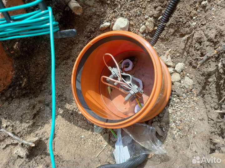 Монтаж контур заземления