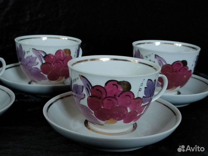 Набор чашки и блюдца (12 предметов)