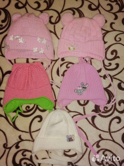 Шапки для девочек пакетом