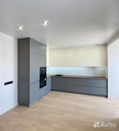 Кухонный гарнитур. Кухня без ручек ксп:42477