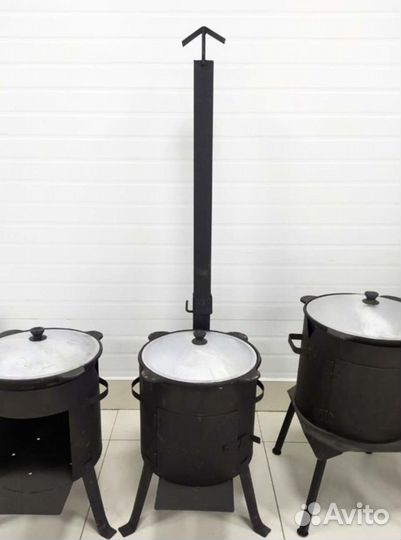 Казан чугунный 6л,8л,10л,12л + печка