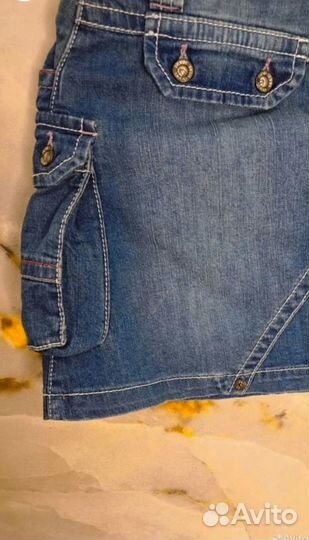 Юбка джинсовая мини