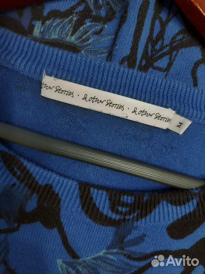 And other stories джемпер свитер синий хлопок р.М