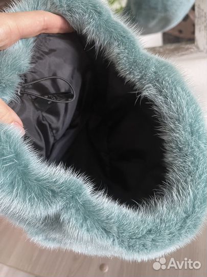 Шапка норковая колпак женская