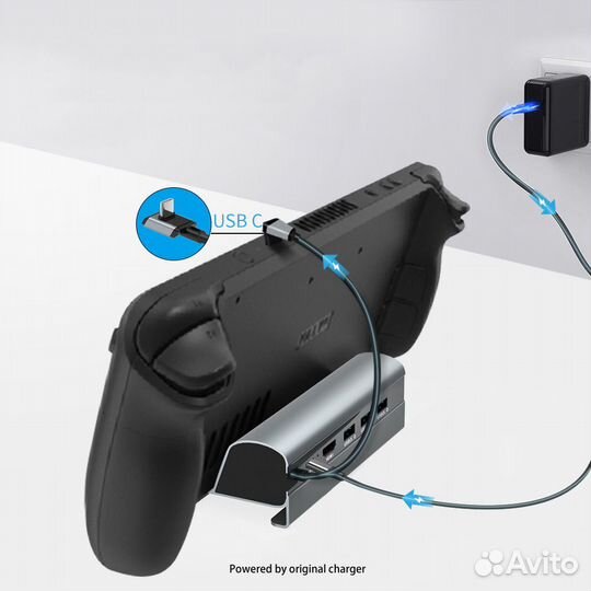 Док-станция для Valve Steam Deck 6-in-1 в металл