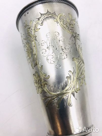 Кубок серебряный Россия 1905 год Вес 289 грамм