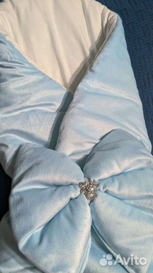 Конверт на выписку для мальчика, теплый