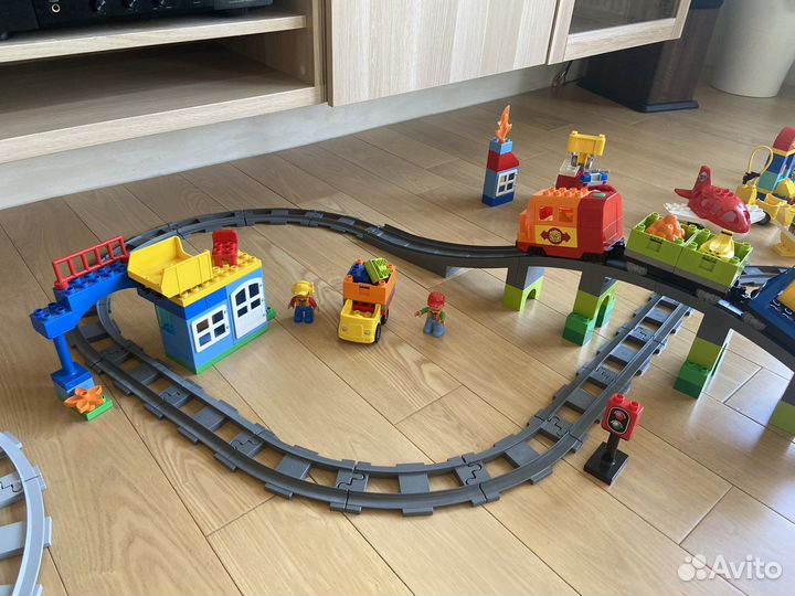 Lego duplo железная дорога, 7 наборов