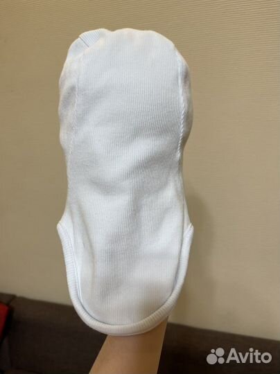 Шлем хлопковый белый